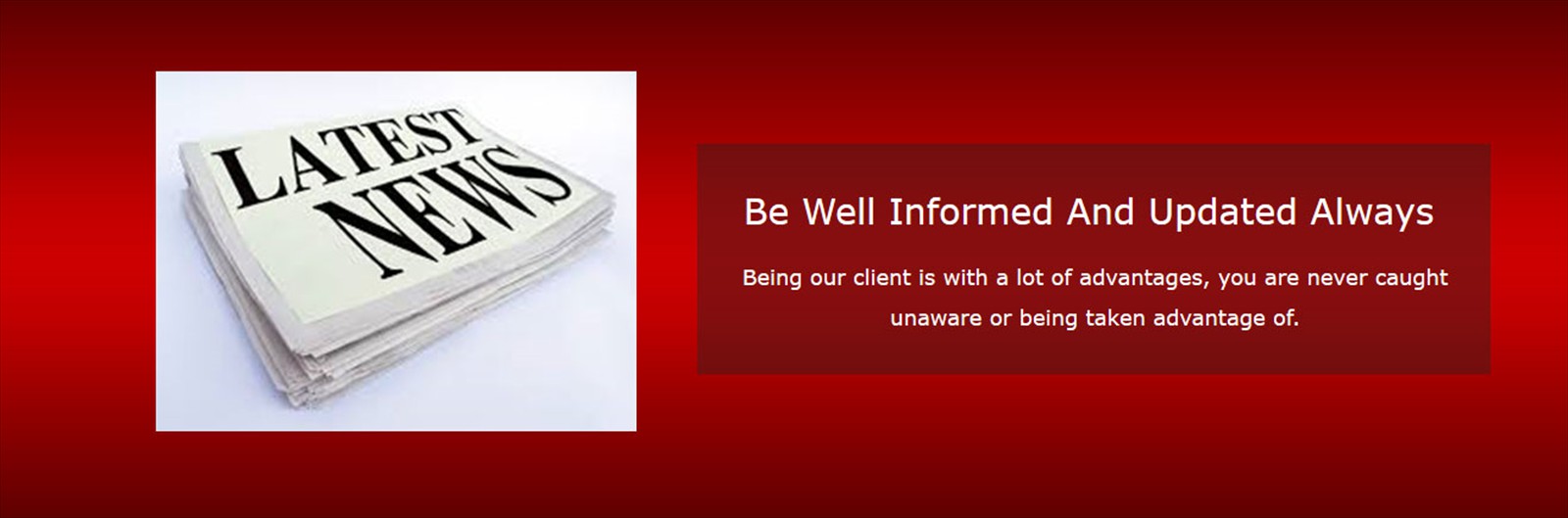 Be Well Informed And Updated Always